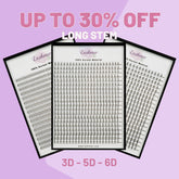 Lashmer Long Stem Pro Saver Bundle - x3 Trays - 1400 Fans - Lashmer